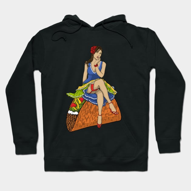 Pinup Taco Hoodie by Astrablink7